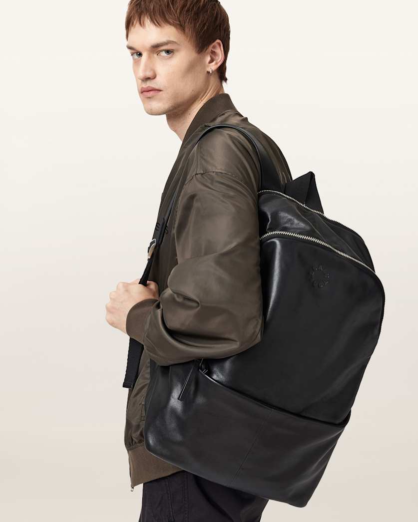Finn Leather Backpack Black | ALLSAINTS US